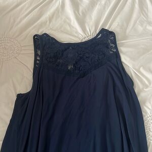 navy tank top